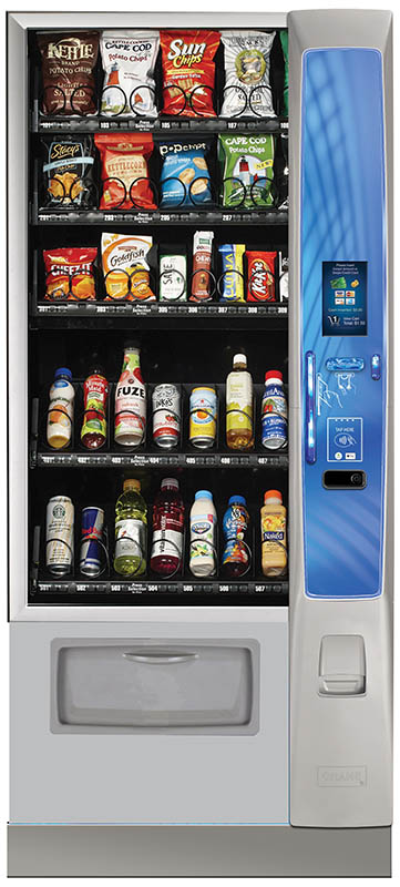 Crane Merchant Media combo vending machine